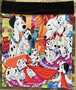 Dalmatians Spotted dogs Minky blanket, 30x40”