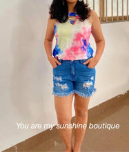 Load image into Gallery viewer, Denim Distressed shorts, light blue - You Are My Sunshine Boutique LLC